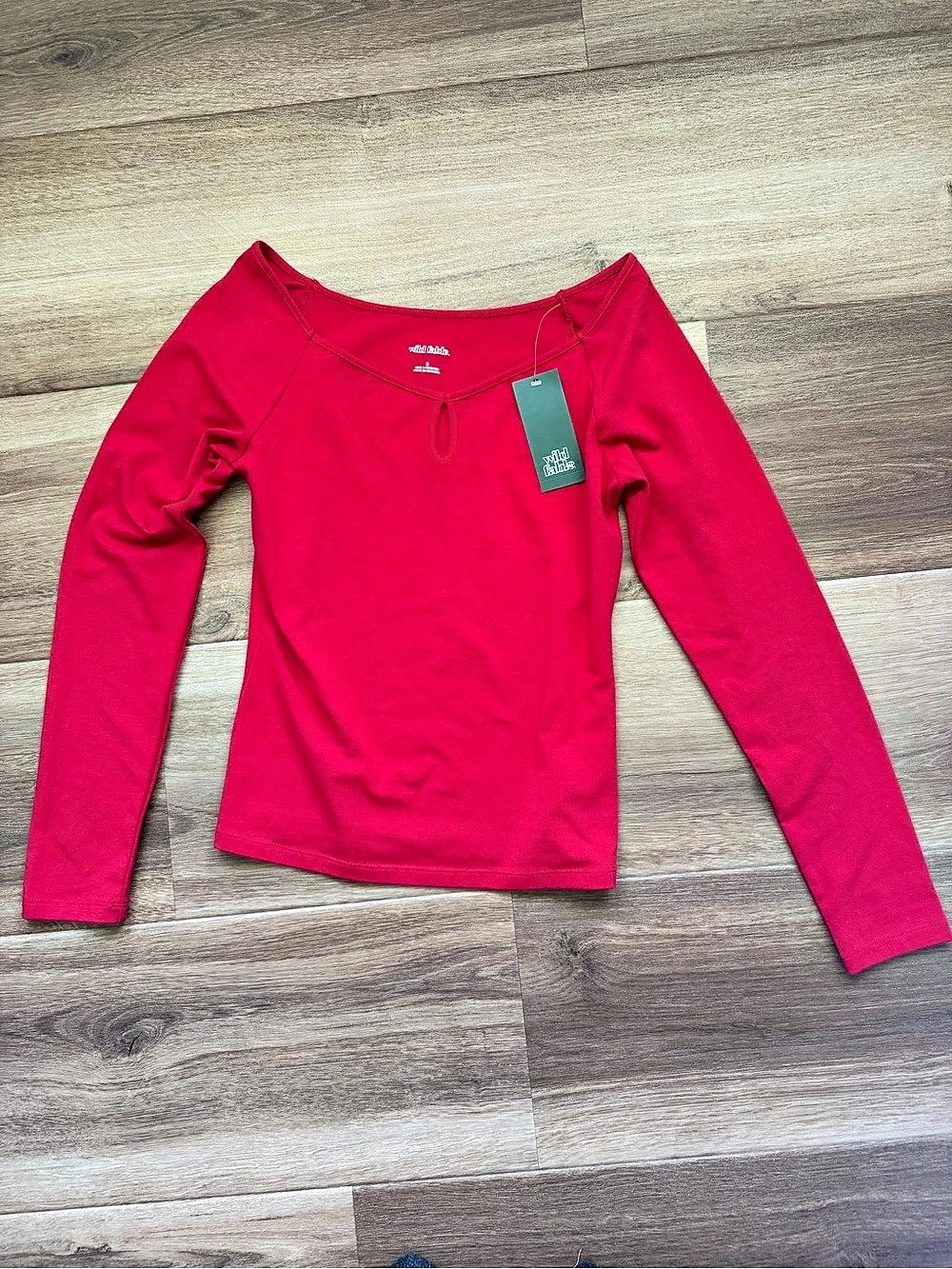 wild fable Long Sleeve Top in Pink Size Medium NWT